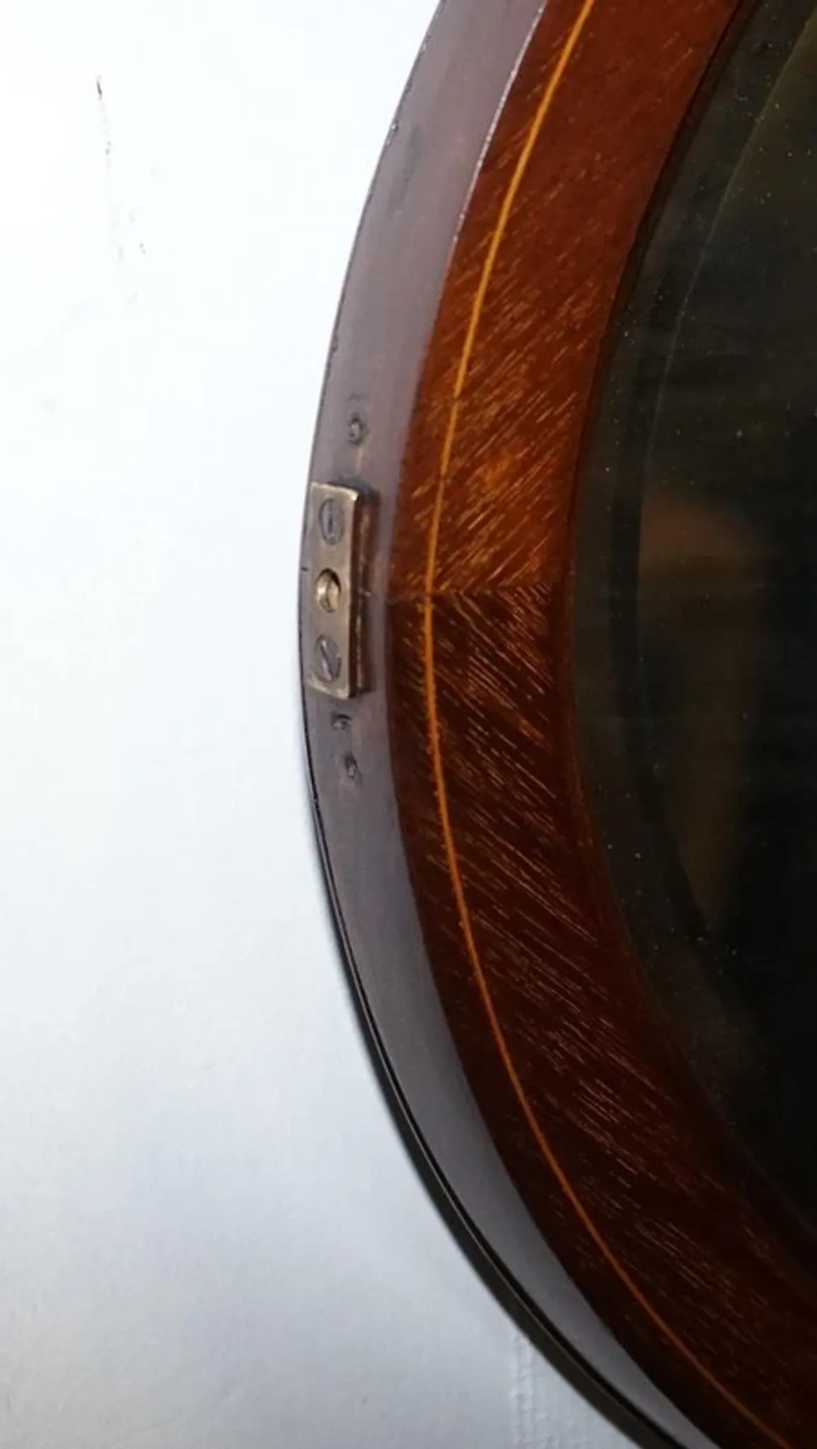 Antique Edwardian Bevelled Oval Wall Mirror, 1910s