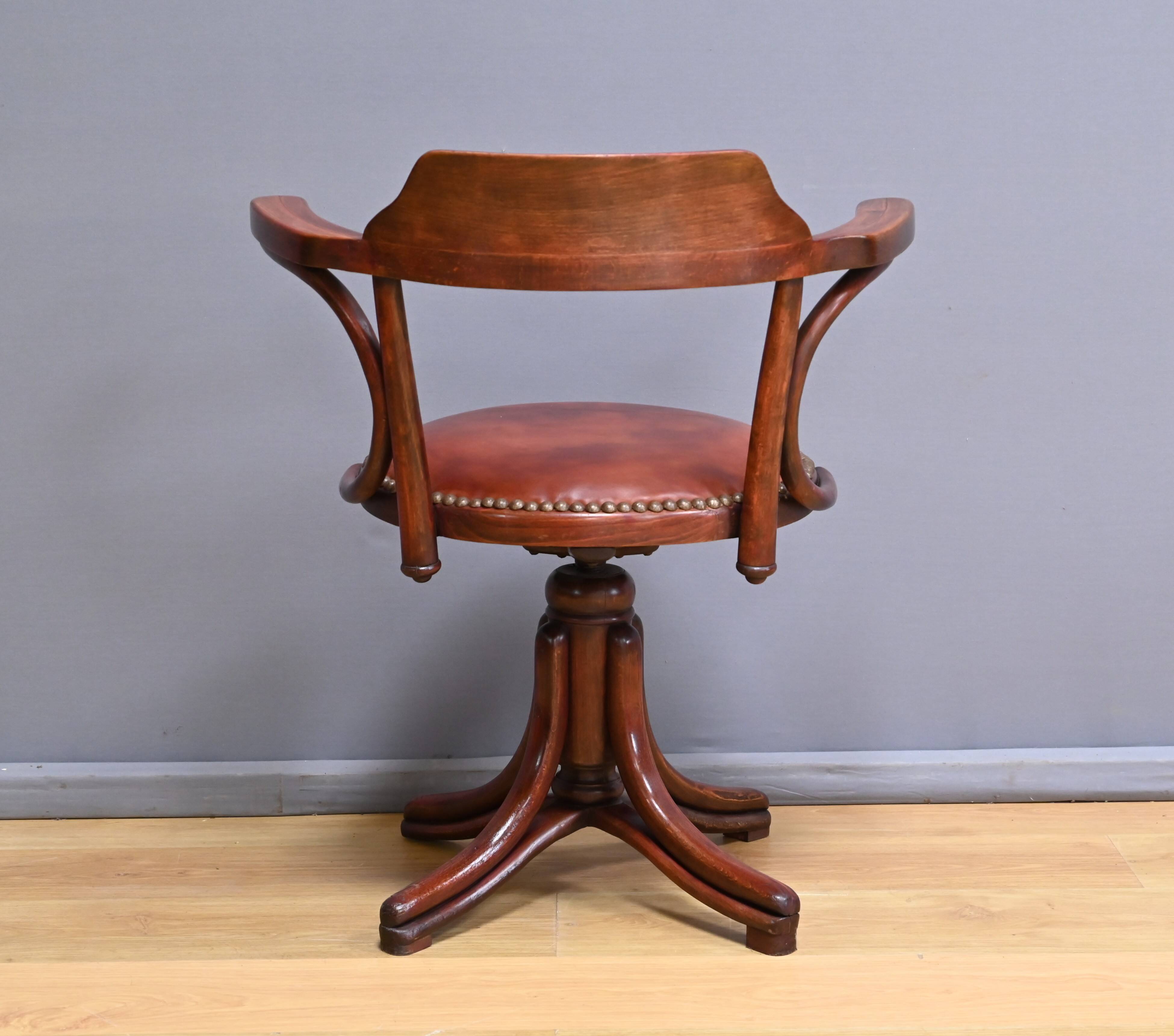 Stained Beech Office Chair  – 1930