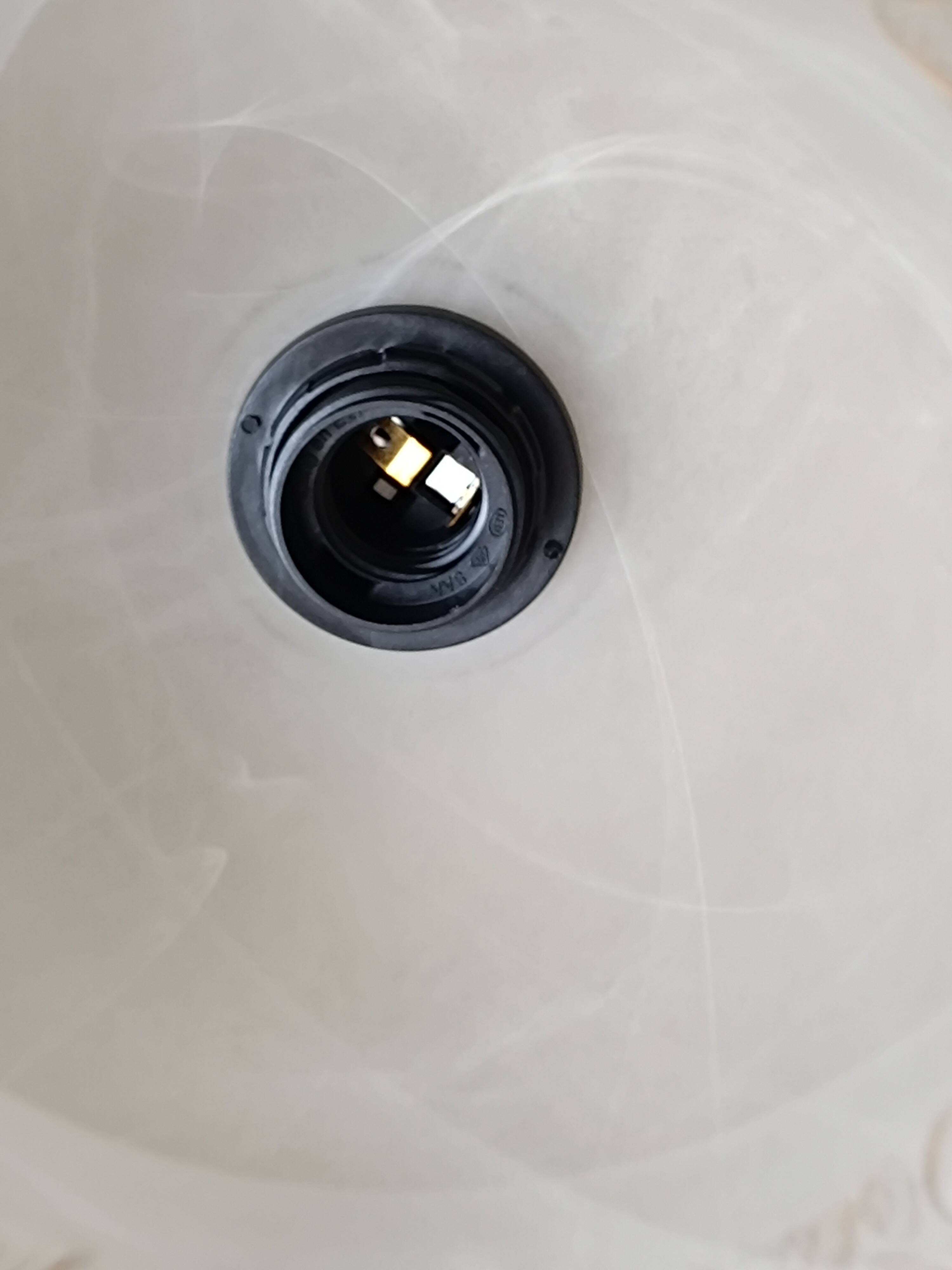 Pair of glass paste chandeliers