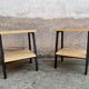 Pair bedside table bedside end of old vintage sofa 1950 legrand design