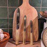 Set of 25 horn and stainless steel knives