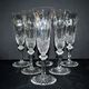 Saint-Louis set of 6 Tommy cut crystal champagne flutes signed H18.5