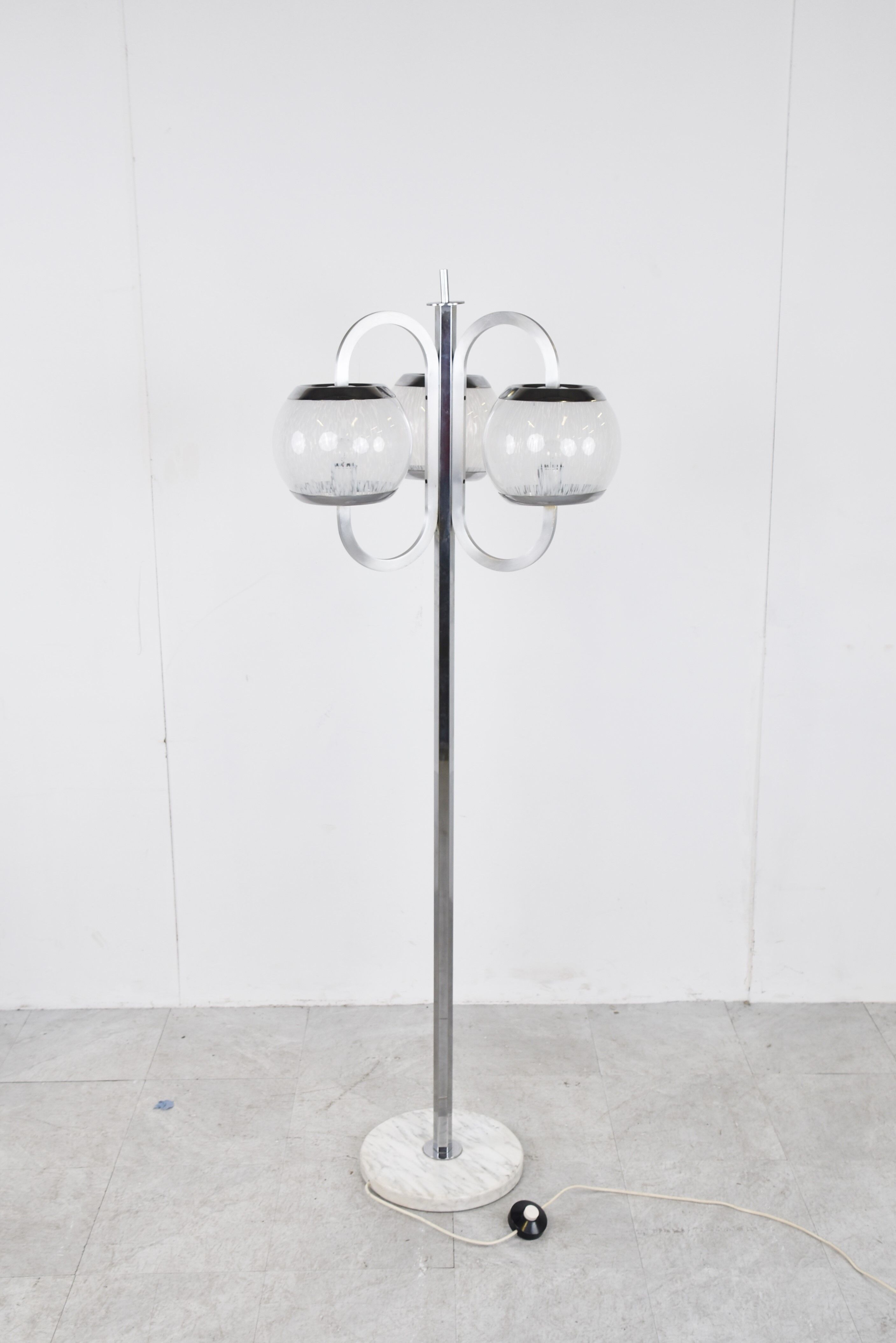 Vintage murano glass floor lamp, 1970s