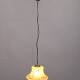 1970's Glass Pendant Light, Czechoslovakia
