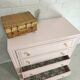 Pink art deco chest of drawers