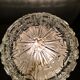 XL vintage round ceiling light in moulded glass