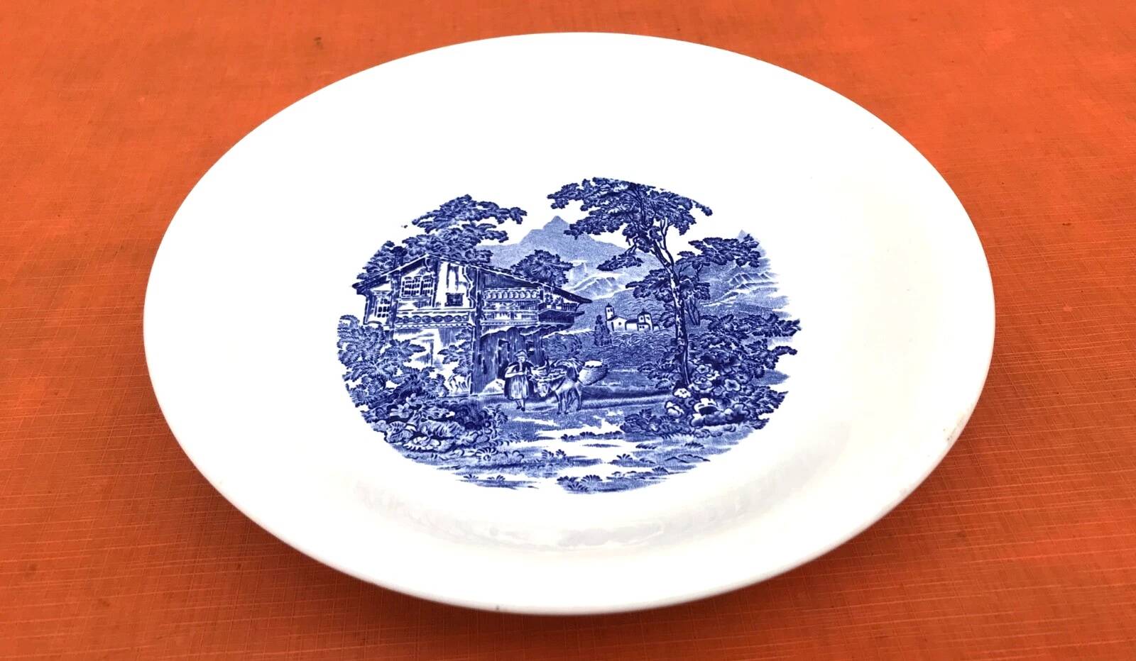 Hollow plate Faïence Lunéville France K&G (Keller Guérin) Tradition