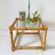 Vintage Italian Bamboo Coffee Table: MCM Boho Tiki Cane, 1960s