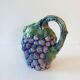 Pichet barbotine raisin