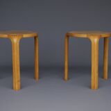 Model X600 Fan Leg Stools by Alvar Aalto for Artek, 1960s