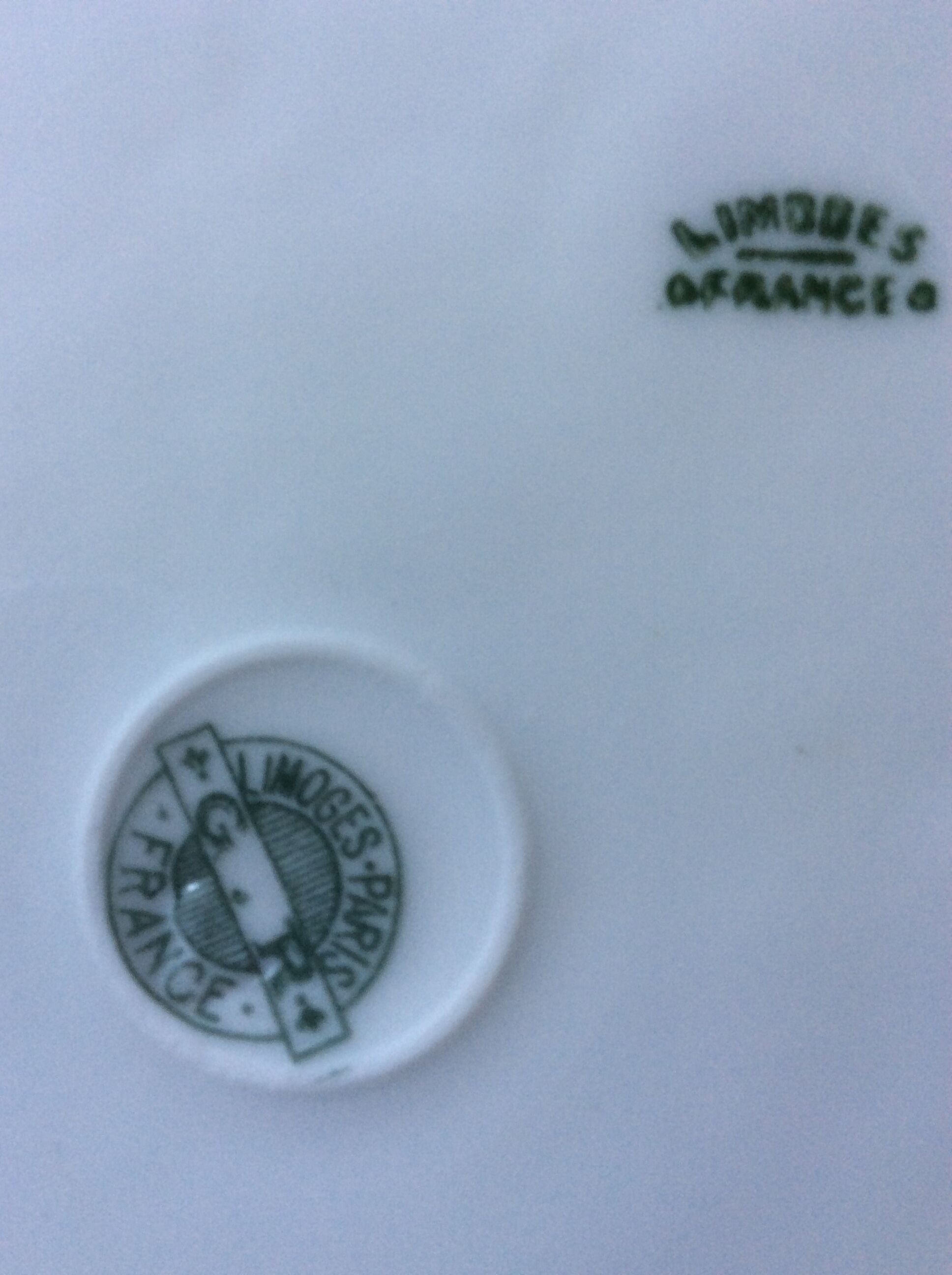 6 plates have dessert in fine Limoges porcelain