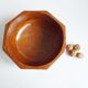 Teak bowl, octagonal, 1960s