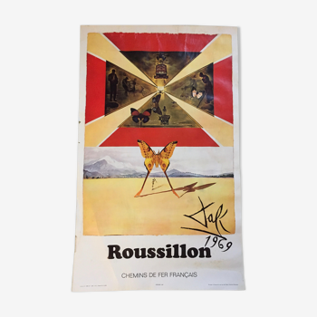 Poster ROUSSILLON DALI 69 French Railways