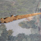 Art Nouveau brass paper cutter