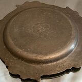 Rocaille style pewter dish