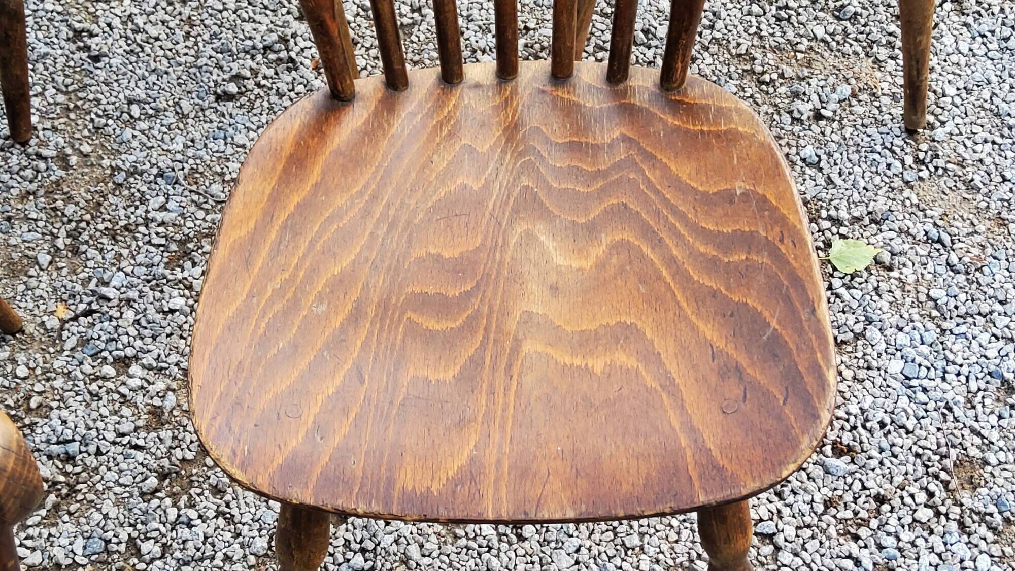 Set de 6 chaises de bistrot Baumann vintage des années 60