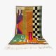 Handwoven rug 150x250 cm, wool, multicoloured, Morocco