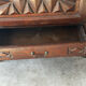 Small storage cabinet in carved oak – circa 1930