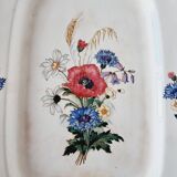 Sarraguemines&digion porcelain serving plate agreste model 1920