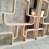 Mid-Century Czech Wall or Room Divider by Ludvik Volak for Drevopodnik Holesov, 1960s, Set of 2
