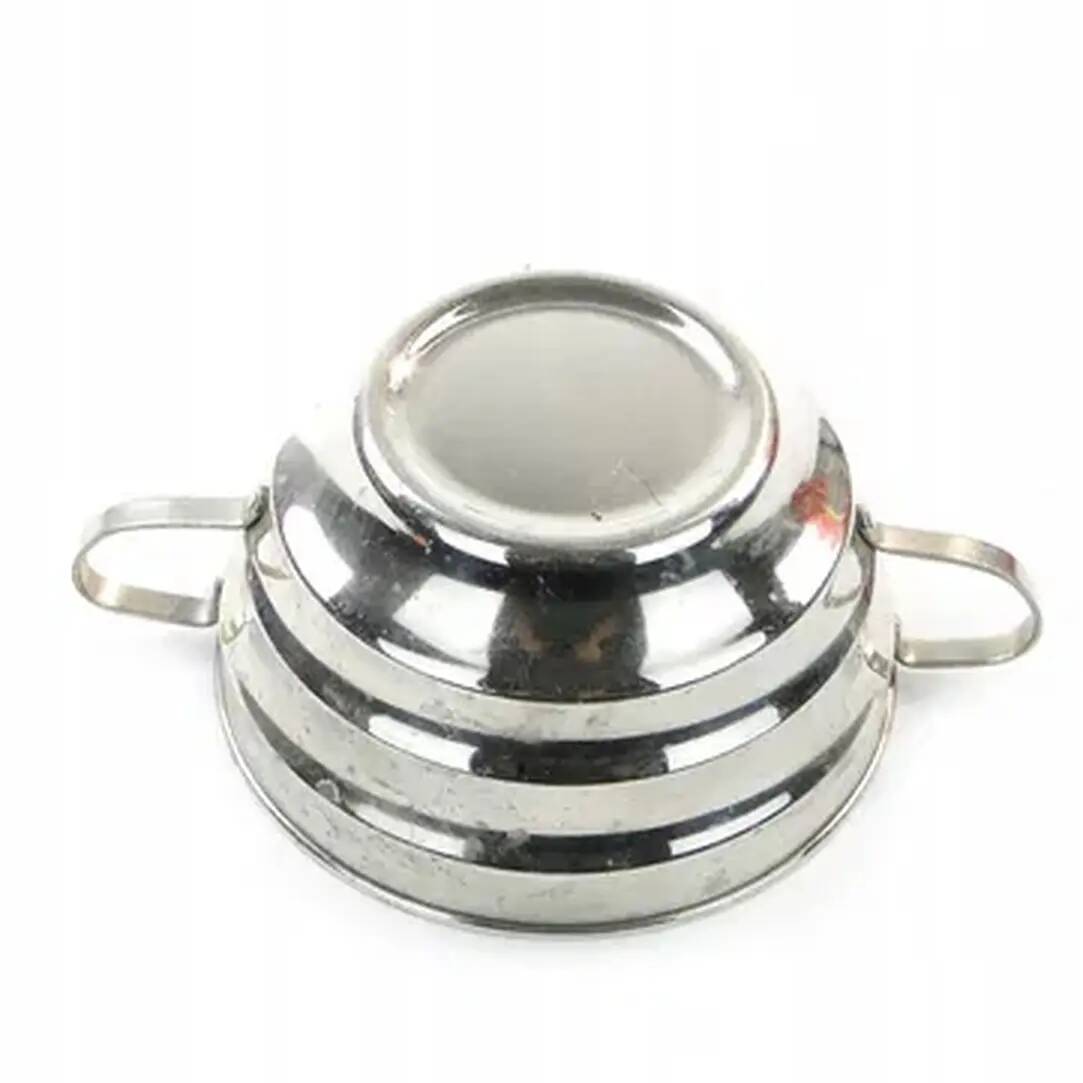 Art Nouveau sugar bowl, silver-plated brass, Germany, early 20th century