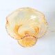 Carnival Glass Cadle Holder Plisse / Vetreria Vetrart / Italy / 1990s
