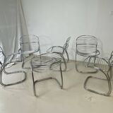 Lot de six chaises “Sabrina” – Gastone Rinaldi pour Rima Italie