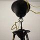 Pink Liberty Style Wrought Iron Chandelier 1960’s