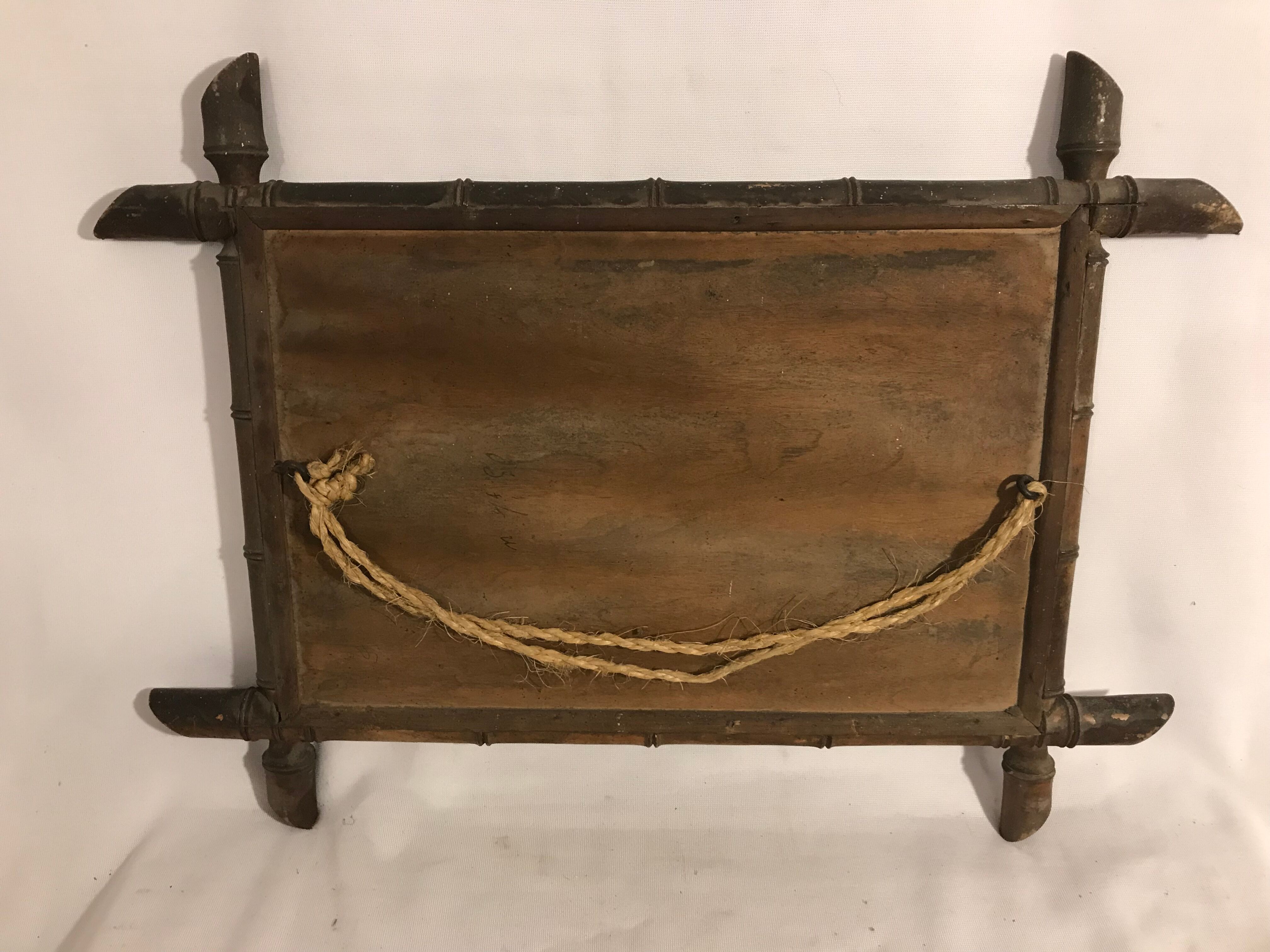 Bamboo mirror 60 - 63x47cm