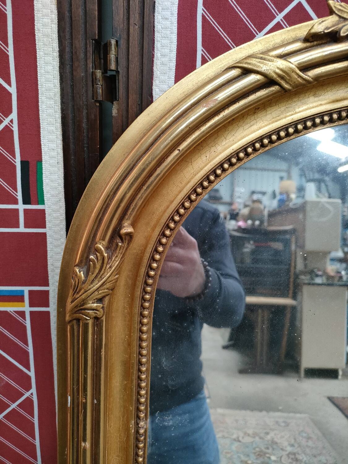 Large Louis XVI mercury mirror
