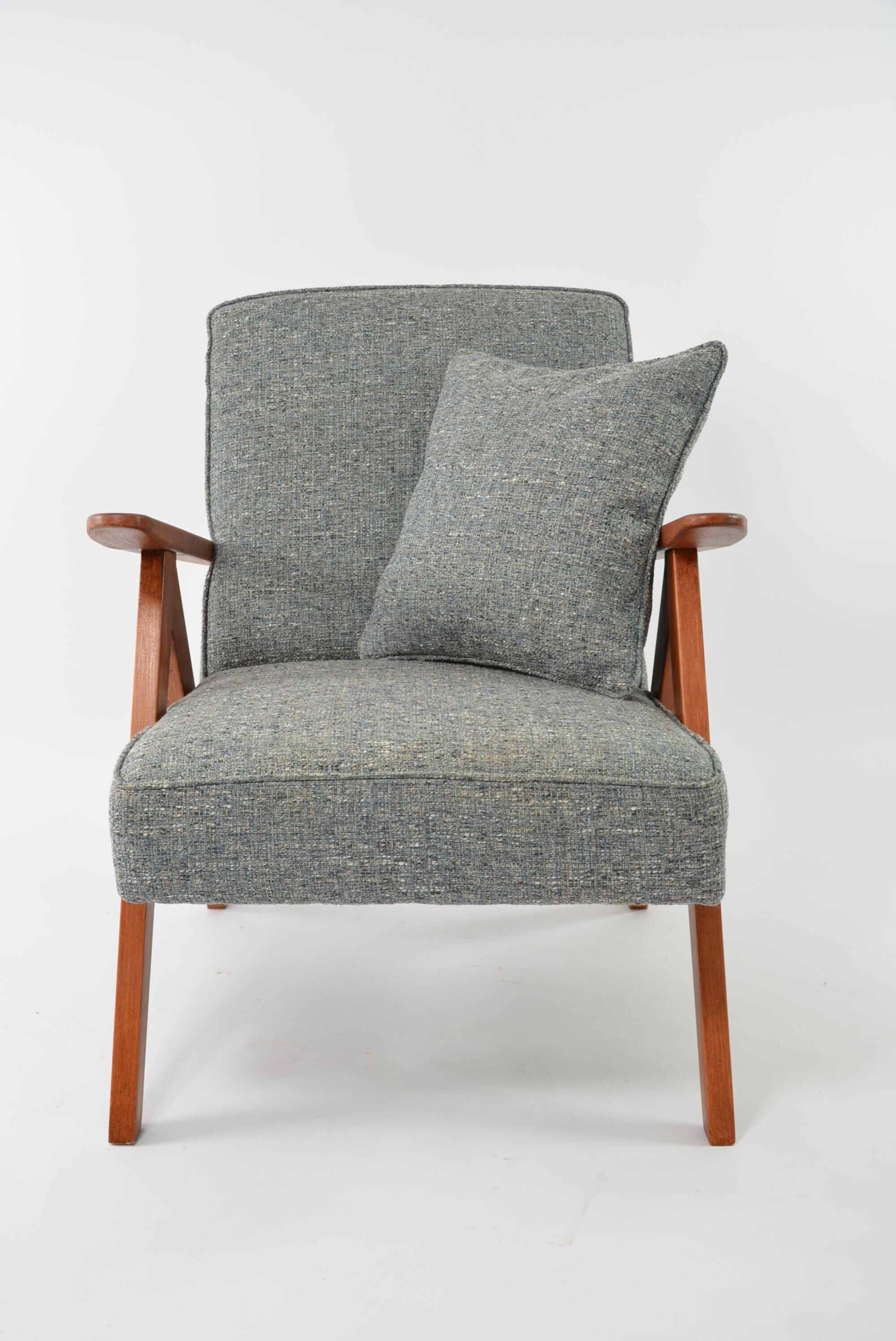 Armchair kompas blue gray mottled