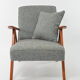 Armchair kompas blue gray mottled