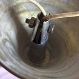 Vintage 1950s pink glass dome ceiling light - 39 x 40 cm