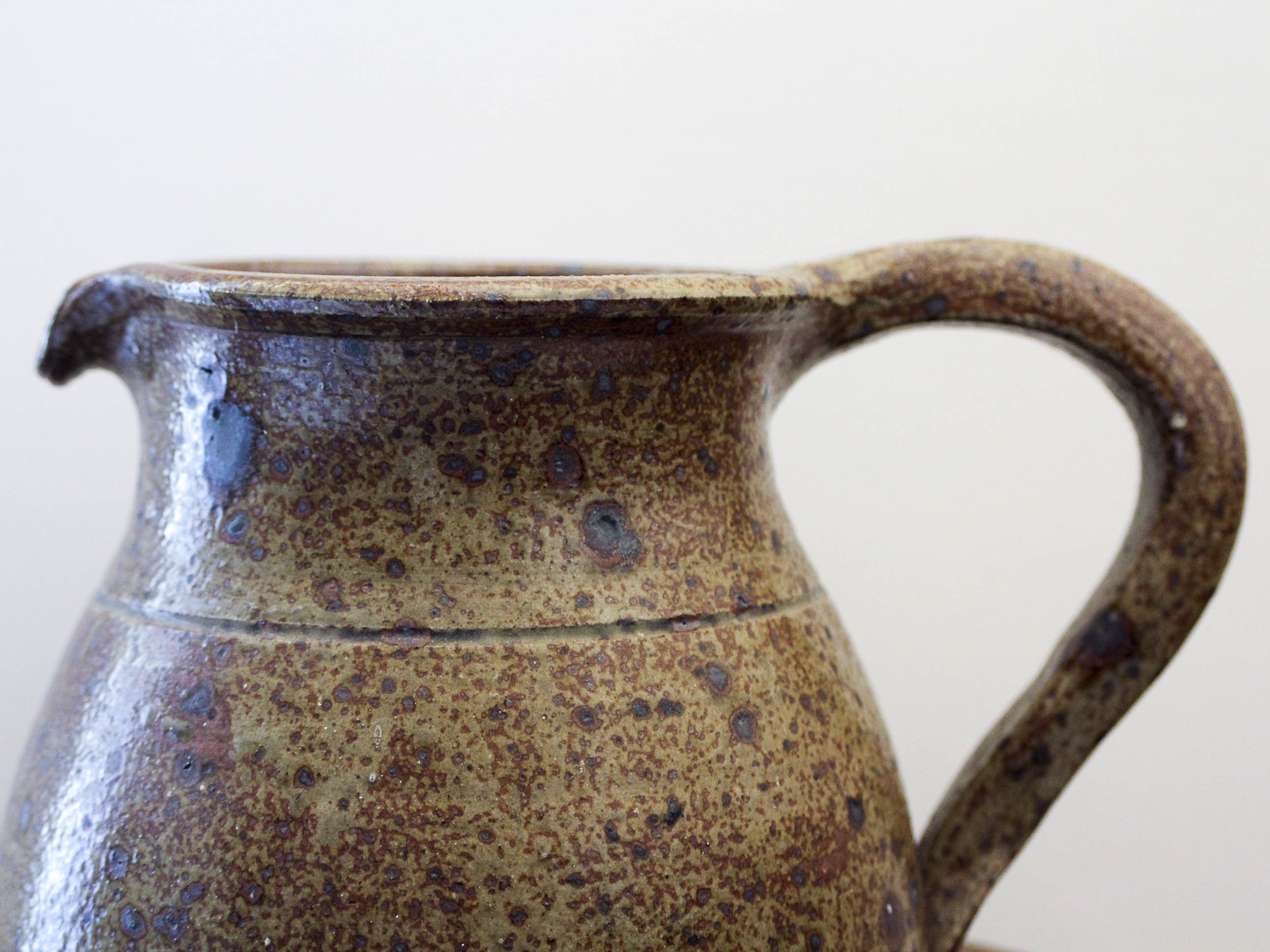 Basin and pitcher in sandstone pyrity Guy Baudat 70s