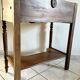 White marble vanity unit