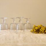 4 antique stemmed glasses