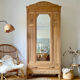 Parisian art deco cabinet 1930 in raw wood