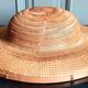 Traditional Asian/colonial woven straw hat, bamboo & caning