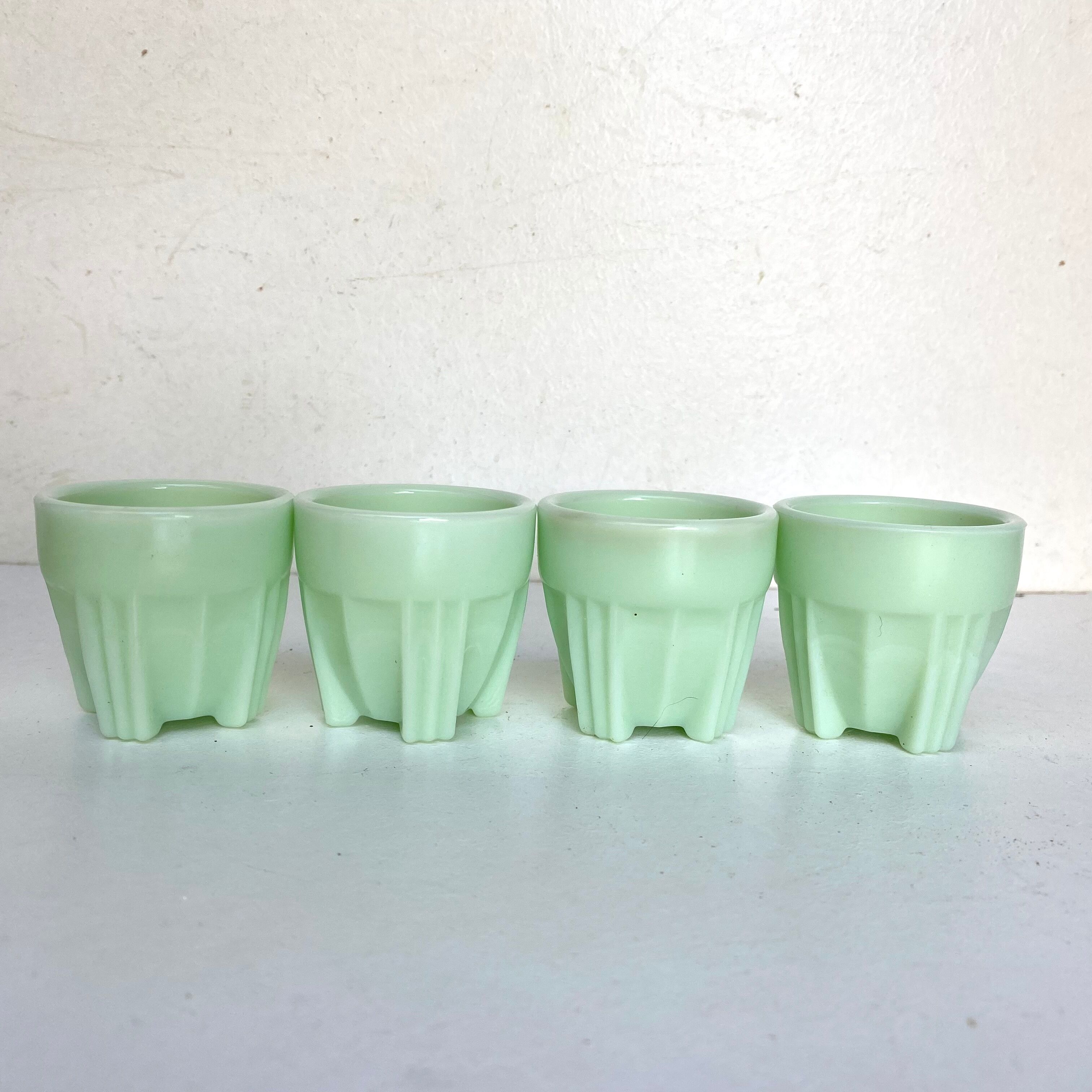Vintage opaline glass coquetiers