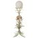 Flower Bouquet Pastel Floor Lamp 1960s Vintage Italian Sheaf Of Wheat Midcentury