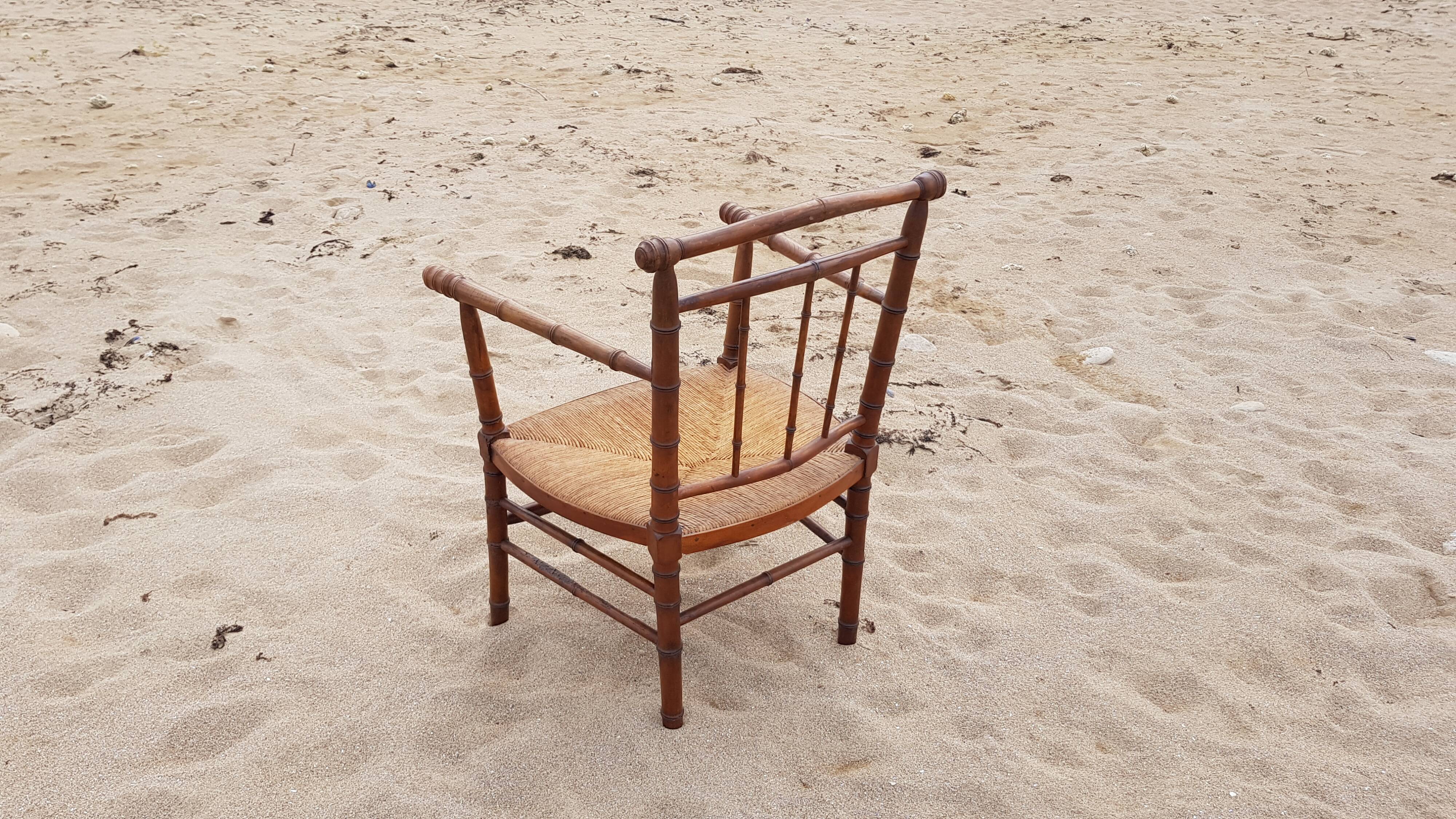 Bamboo armchair