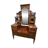 Edwardian Vintage Inlaid Console Hall Table / Dressing Table – 1900–1910