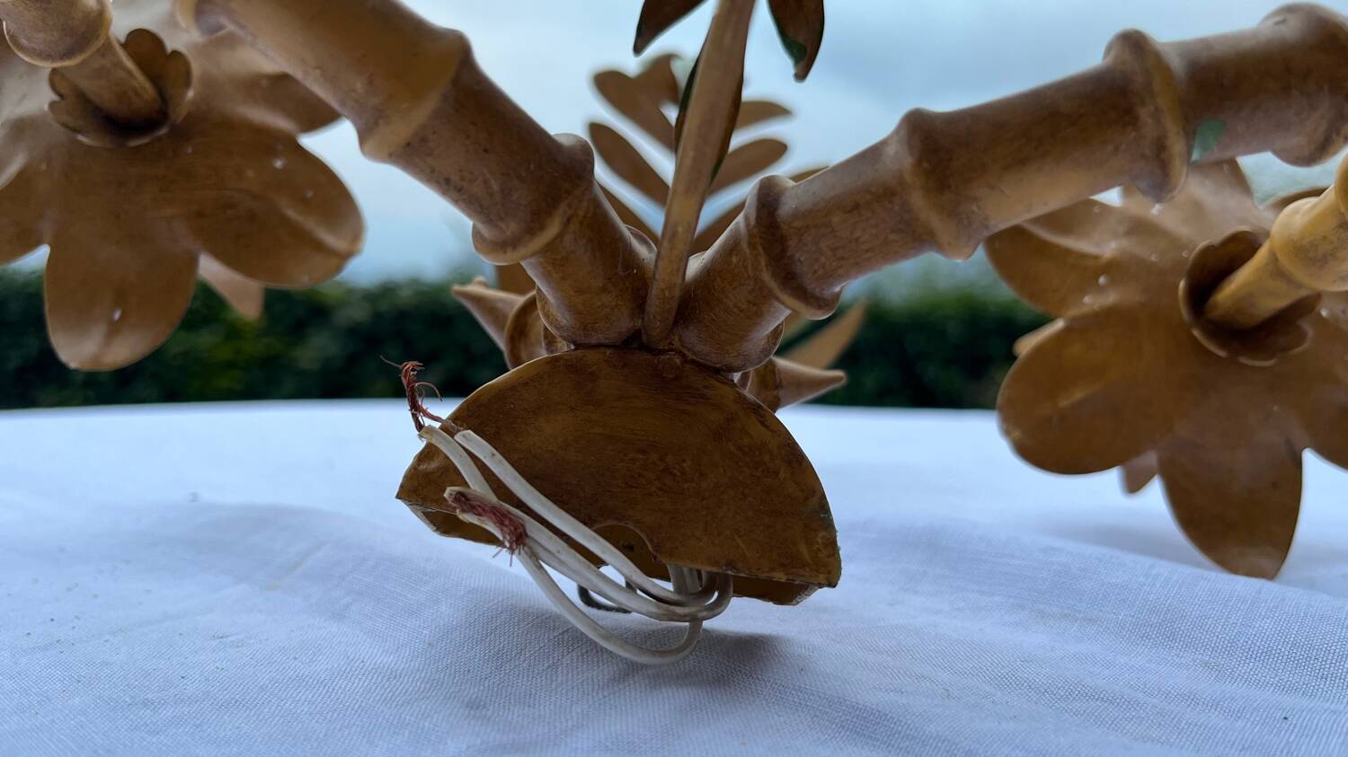 Pair of metal wall lights from the 60s/70s