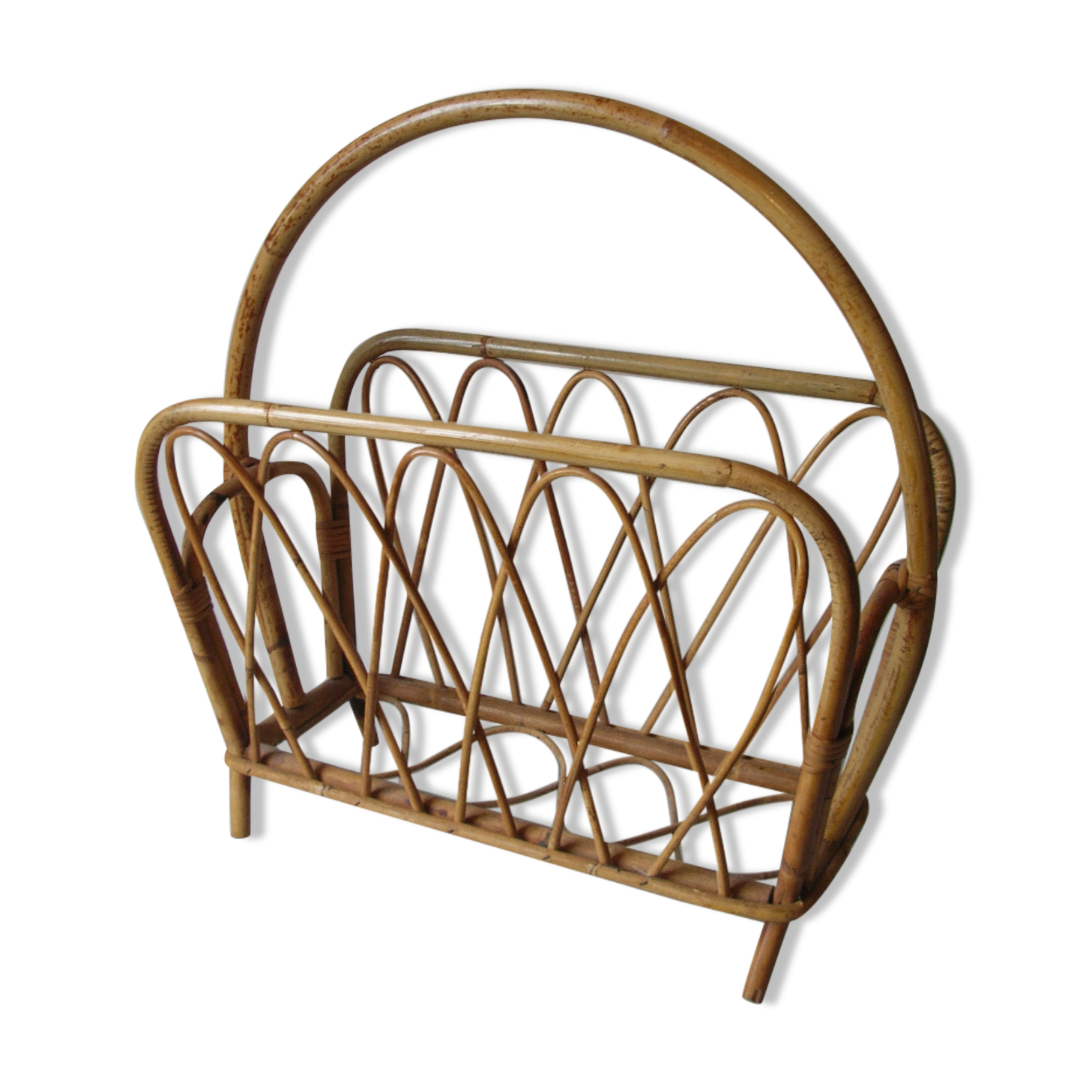Old door review years 1960/1970 bamboo rattan