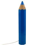 Pierre Sala, postmodern blue Pencil table lamp, Ed. Vilac France 1980s
