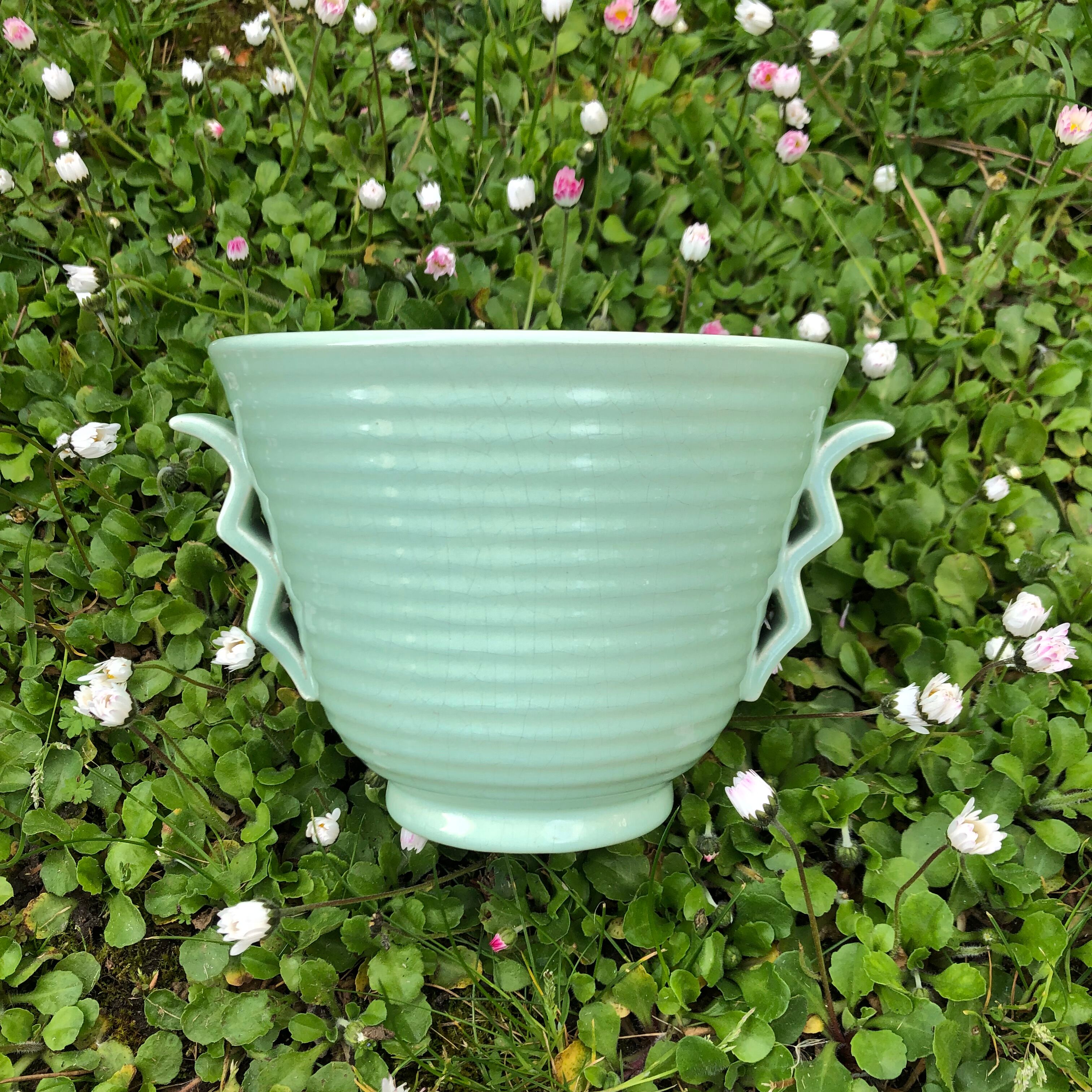 Cache-pot vase Villeroy Boch art déco