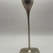 ABSA Danish Modernist Tulip Candle Holder in Silver Metal