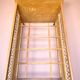 Lit vintage pour enfant - en rotin et bois - 1960