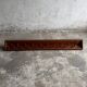 Extra-Long Solid Wood Wall Coat Rack, Walnut Brown, 20 Pegs — Mid-Century Vintage