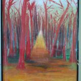 Forêt peinture à l'huile